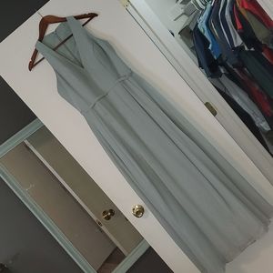 Azazie Dusty Sage Green Dress